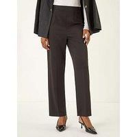 Roman Straight Leg Ponte Stretch Trouser - Black