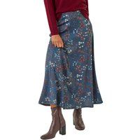 Roman Women's Ditsy Floral Print Stretch Skirt in Mid Blue | Size: 16