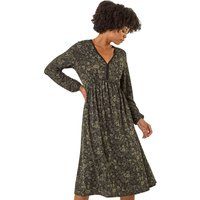 Roman Floral Print Stretch Jersey Dress for Women UK - Ladies