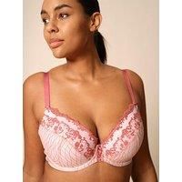 Gossard Lacage Padded Plunge Bra Underwired Bras Embroidered Sexy Lingerie