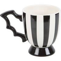 Something Different Striped Bat Wing Tea Cup / One Size Black/White SD6133