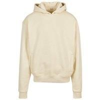 Build Your Brand Men's Oversized Hoodie in Light Sand | Size: Small