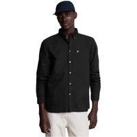 Lyle & Scott Men's Plain Oxford Shirt in Black | Size: 2XL