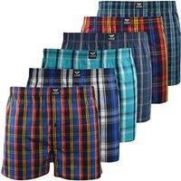 Hexster Checked Woven Boxer Shorts (Pack of 6)
