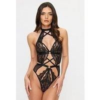 Ann Summers Rosella Crotchless Body - Black