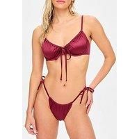 Kbx Swim Shimmer Wired Bikini - Red