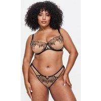 Ann Summers Incensing Non Padded Fuller Bust Balcony Bra In Black