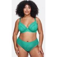 Ann Summers Sexy Lace Fuller Bust Non Padded Plunge Bra In Green