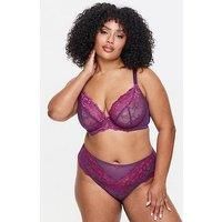 Ann Summers Sexy Lace Fuller Bust Non Padded Plunge Bra In Purple