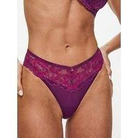 Ann Summers Sexy Lace Thong In Purple