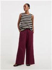 JD WILLIAMS Cheesecloth Wide Leg Trousers 28