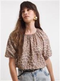 JD WILLIAMS Short Bubble Sleeve Top 30