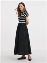 JD WILLIAMS 2 In 1 Stripe Poplin Dress 30