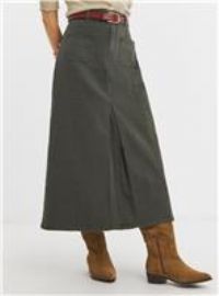 JD WILLIAMS Pocket Front Denim Midi Skirt 30