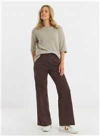 JD WILLIAMS Authentic Wide Leg Jean Brown Leopard 32