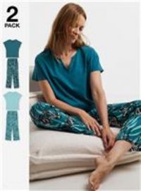 JD WILLIAMS 2 Pack Cotton Pyjama Set 28-30