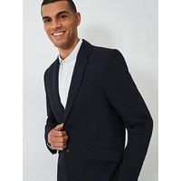 Crew Clothing Linen Blazer -Blue