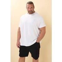 BadRhino Big & Tall Black Elasticated Cargo Denim Shorts - Men/'s - Plus Size Curve