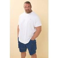 Badrhino Elasticated Cargo Denim Shorts - Blue