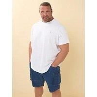 BadRhino Big & Tall Blue Elasticated Cargo Denim Shorts - Men/'s - Plus Size Curve