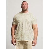 Big & Tall Mens Leaf Print T-Shirt