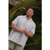 BadRhino Big & Tall White & Blue Stripe Shirt