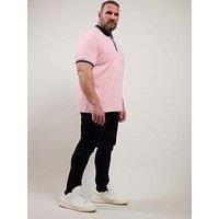Big & Tall Men's Zip Polo Shirt