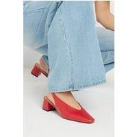 LTS Square Slingback Block Heel In Standard Fit