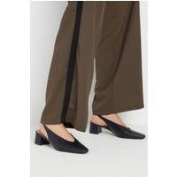 LTS Square Slingback Block Heel In Standard Fit