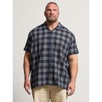 BadRhino Big & Tall Check Print Short Sleeve Shirt