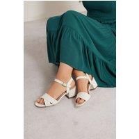 LTS Cross Over Block Heel In Standard Fit