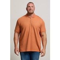 Big & Tall Men's Zip Polo Shirt