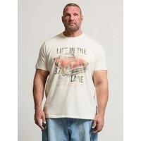 Badrhino Life In The Fast Lane Graphic T-Shirt - White