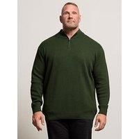 Big & Tall Men's Milano Quarter Zip Jumper