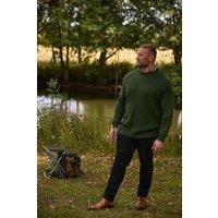 Big & Tall Mens Cable Knit Mock Shirt Jumper