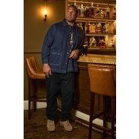 Big & Tall Mens Denim Shacket