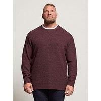 Big & Tall Men's Crew Neck Knitted Jumper