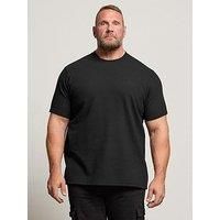 Badrhino Ottoman Ribbed T-Shirt - Black