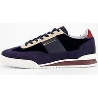 Ps Paul Smith Womens Shoe Dover Navy Velvet - Blue