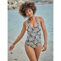 Fatface Hope Mono Shell Swimsuit - Black
