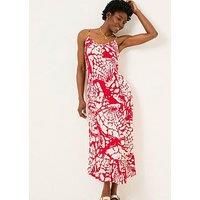 Fatface Mae Shell Print Dress - Red