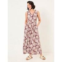 Fatface Ellie Shells Maxi Dress - Red