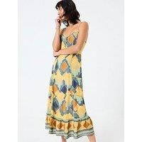 Fatface Mae Abstract Midi Dress - Multi