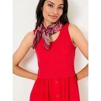 Fatface Sal Midi Dress - Red