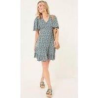 Fatface Grace Shibori Mini Dress - Blue