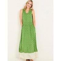 Fatface Ellie Woodblock Maxi Dress - Green