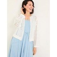 Fatface Florence Cardigan - White