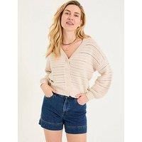 Fatface Annie Cardigan - Beige