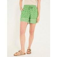 Fatface Flippy Woodblock Short - Green