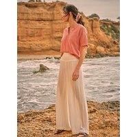 Fatface Palazzo Trousers - White